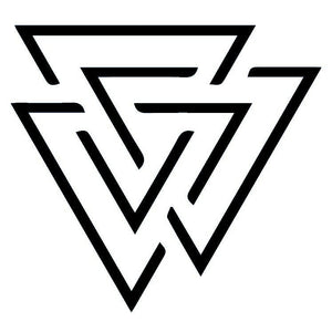 Interlocked triangles temporary tattoo - 2 | Temporalis