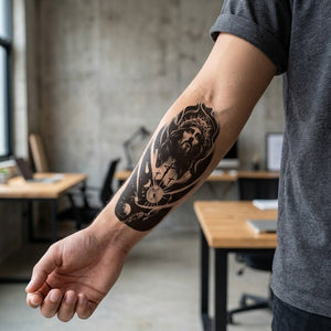 Jesus Crown of Thorns Tattoo - 1 | Temporalis