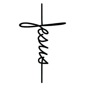 Jesus' script temporary tattoo - 2 | Temporalis