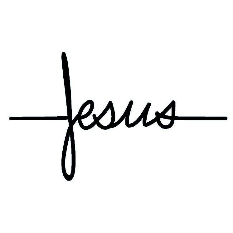 Jesus' script temporary tattoo - 2 | Temporalis