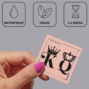 King and Queen letters with Crowns 3 - Temporalis