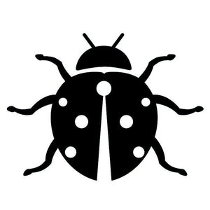 Ladybug Silhouette Temporary Tattoo - 2 | Temporalis