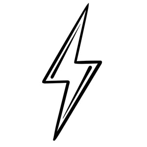 Lightning bolt symbol 2 - Temporalis