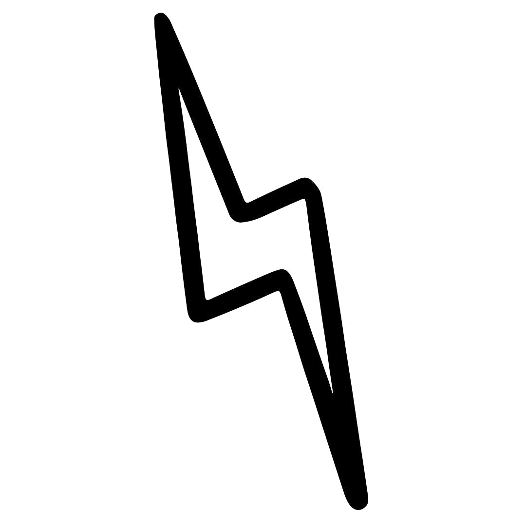 Lightning bolt temporary tattoo - 2 | Temporalis