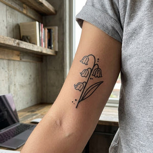 Lily of the Valley Tattoo - 1 | Temporalis