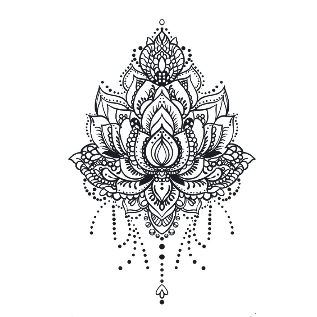 Lotus Mandala Chandelier Tattoo - 2 | Temporalis