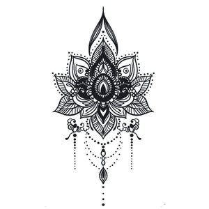 Lotus Mandala Chandelier Tattoo - 2 | Temporalis