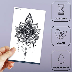 Lotus Mandala Chandelier Tattoo - 3 | Temporalis
