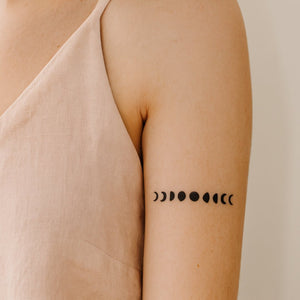 Maanfasen Spectrum 1 - Temporalis® - Tijdelijke tatoeage