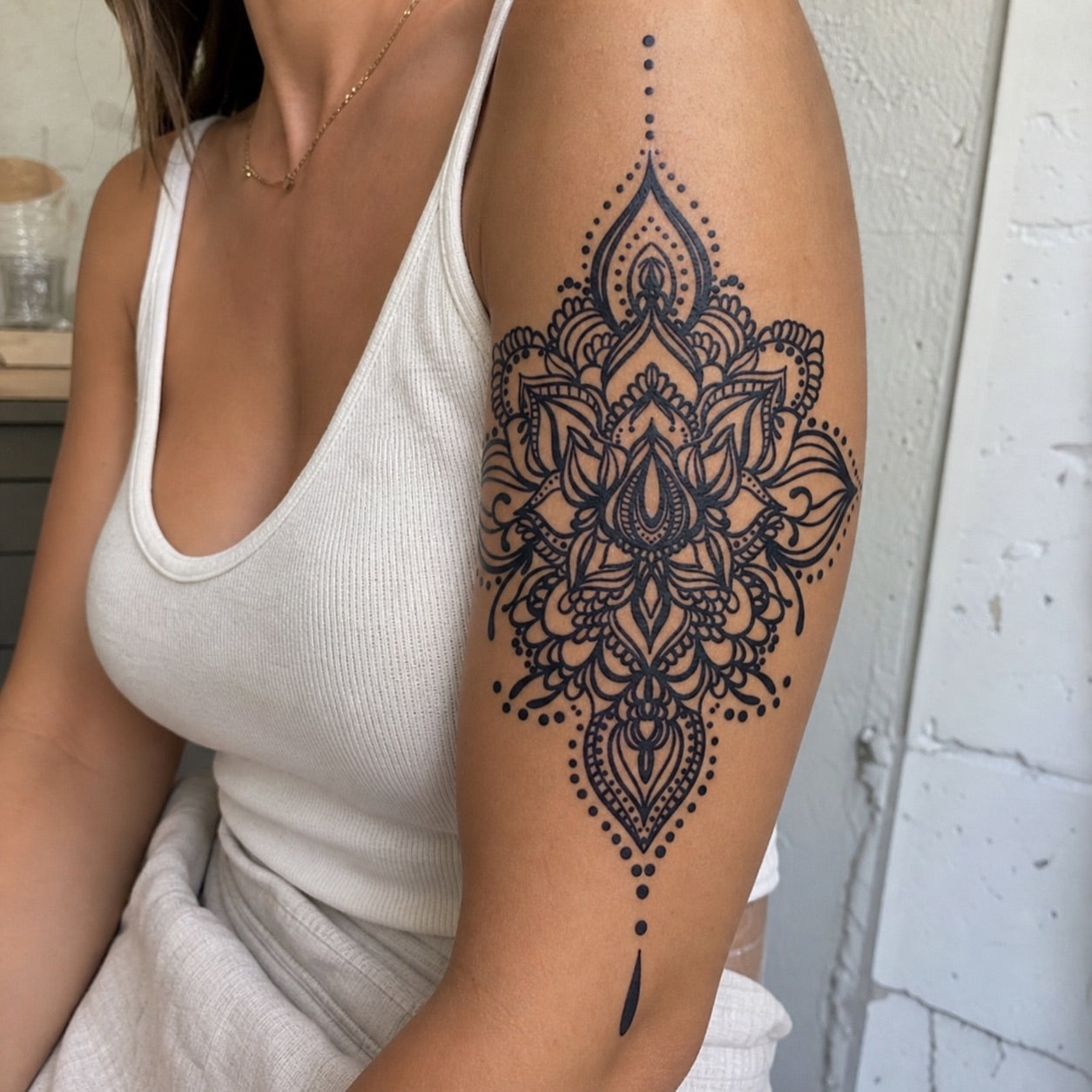 Mandala Lotus Tattoo - 1 | Temporalis