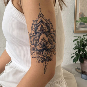 Mandala Lotus Tattoo - 1 | Temporalis