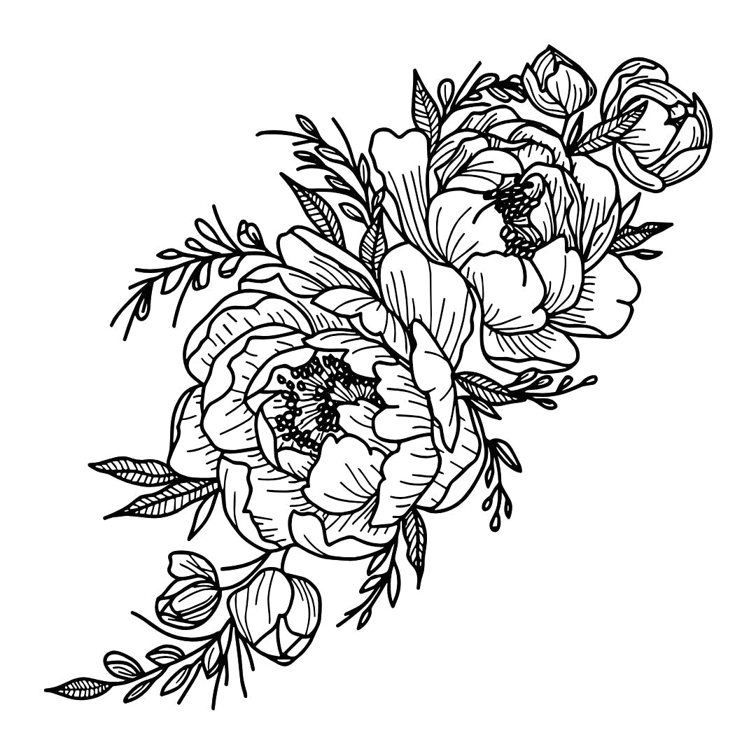 Midnight Peony Cascade 2 - Temporalis