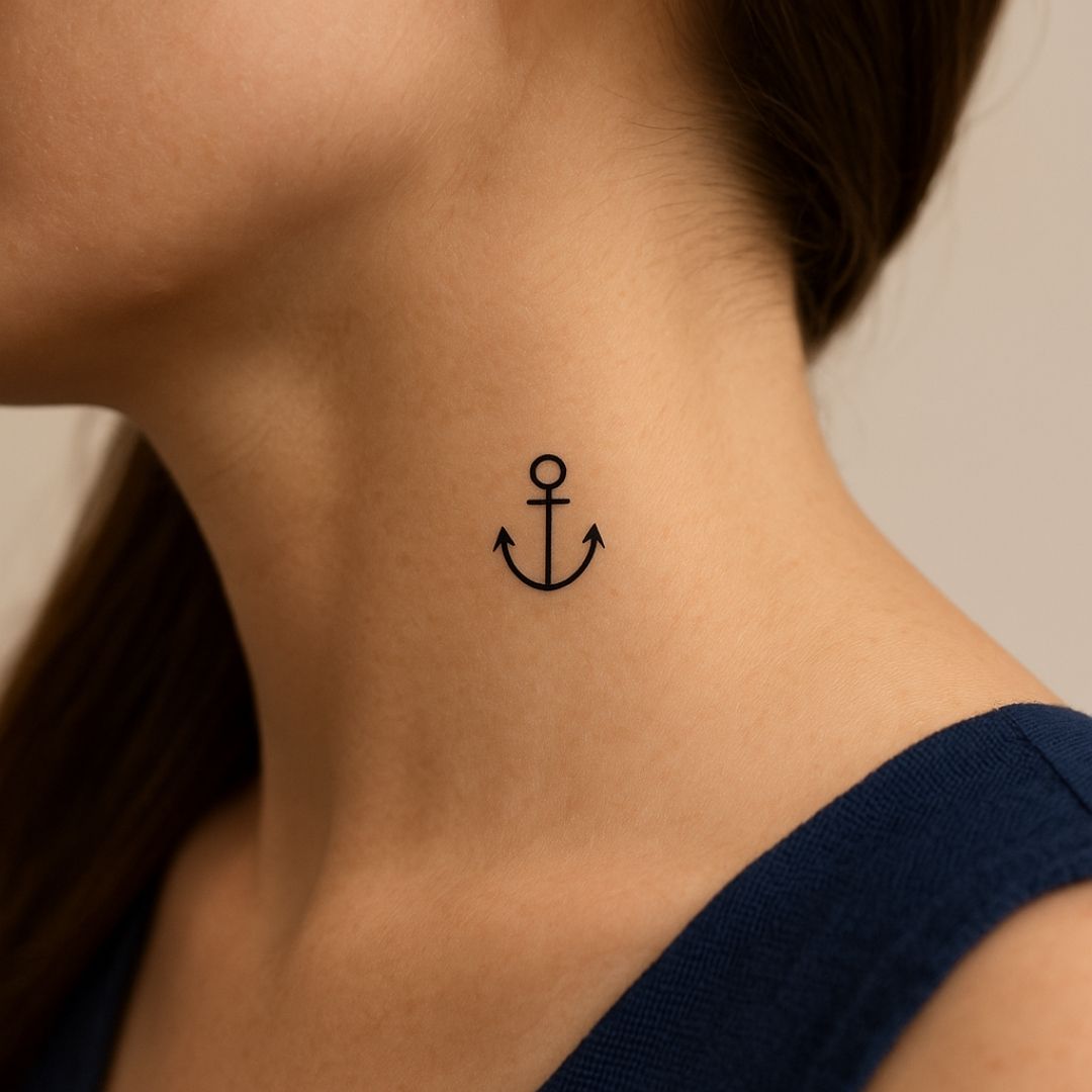 Minimalist anchor temporary tattoo - 1 | Temporalis