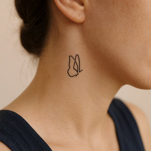 Minimalist flying butterfly 1 - Temporalis