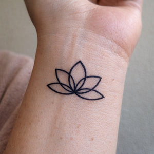 Minimalist Lotus Tattoo - 1 | Temporalis