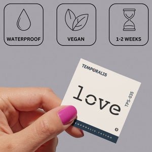 Minimalist "love" typography 2 - Temporalis