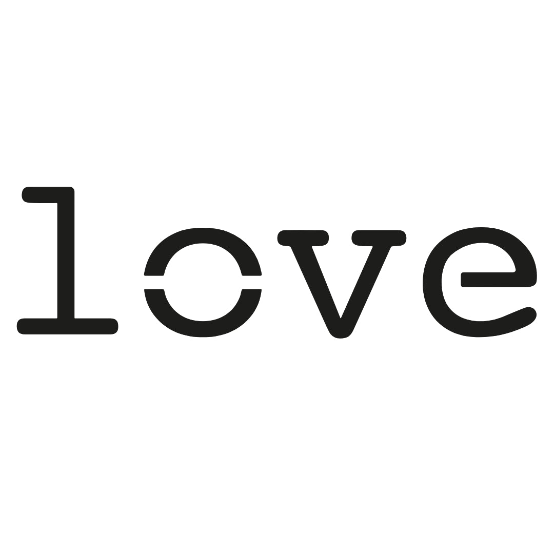 Minimalist "love" typography 2 - Temporalis