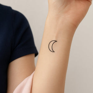 Minimalist Moon Crescent 1 - Temporalis