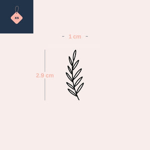 Minimalist Olive Branch 2 - Temporalis