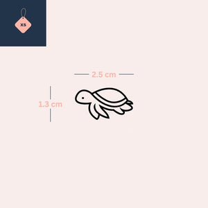 Minimalist swimming turtle 3 - Temporalis