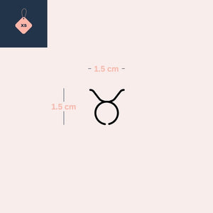 Minimalist zodiac sign Taurus 3 - Temporalis