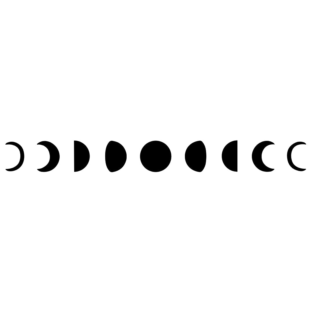 Moon Phases Temporary Tattoo - 2 | Temporalis