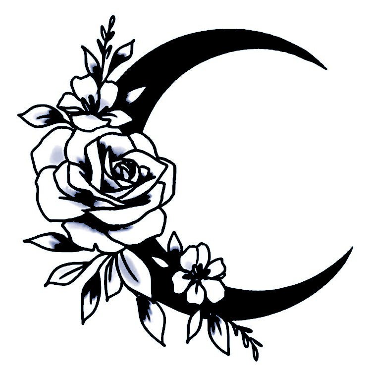 Moon with Flowers 2 - Temporalis