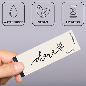 « Ohana » Blossom 2 - Temporalis® - Tatouage temporaire