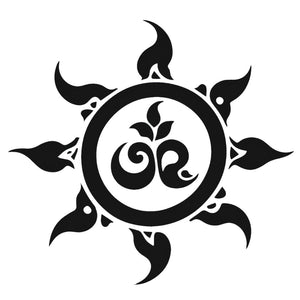 Om Sun Mandala Tattoo - 2 | Temporalis