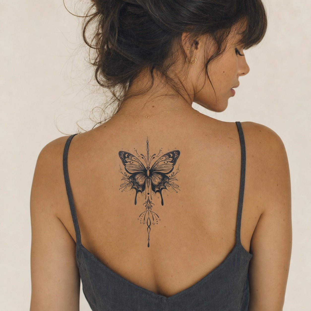 Ornamental Butterfly Tattoo - 1 | Temporalis