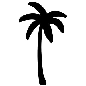 Palm Tree Silhouette Temporary Tattoo - 2 | Temporalis