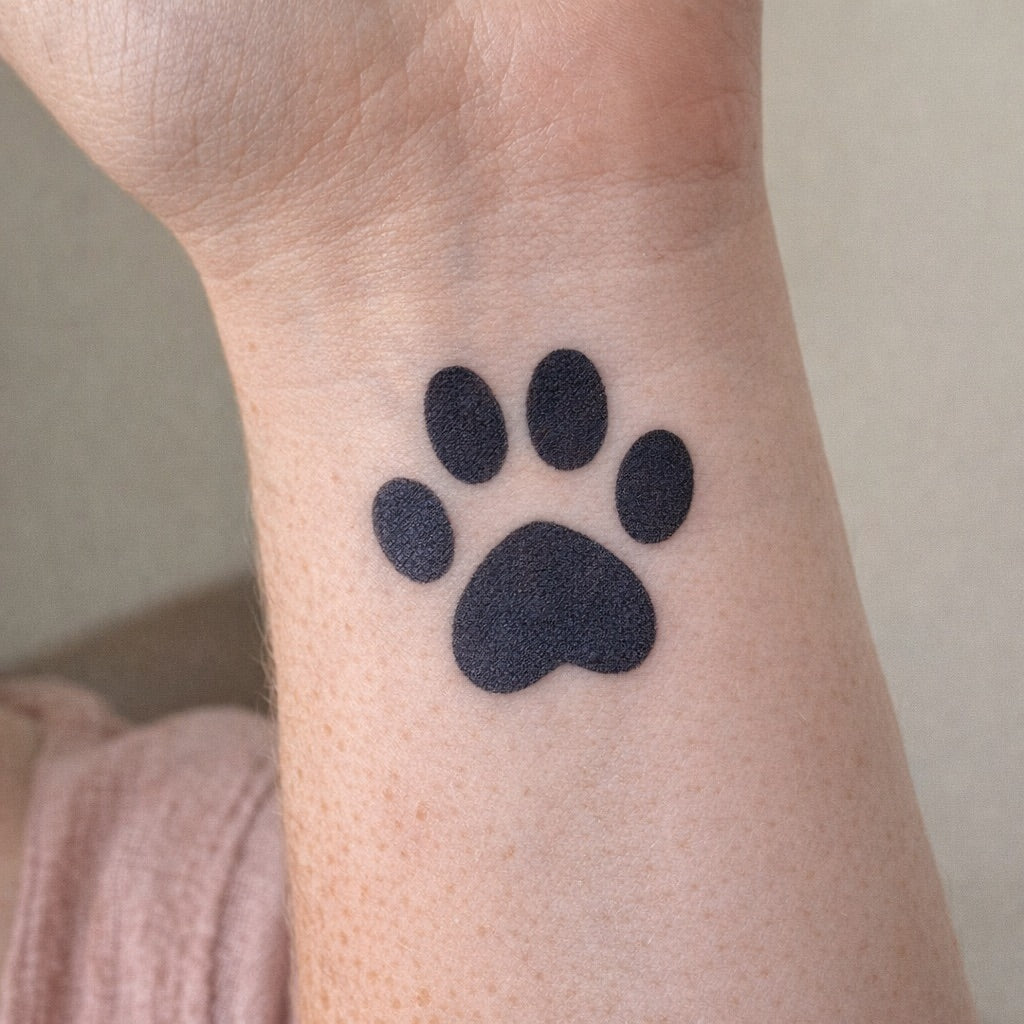 Paw Print Tattoo - 1 | Temporalis