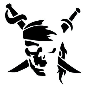 Pirate skull with crossed swords temporary tattoo - 2 | Temporalis
