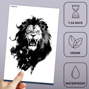 Roaring Lion Tattoo - 2 | Temporalis