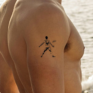 Ronaldo back - view goal celebration temporary tattoo - 1 | Temporalis