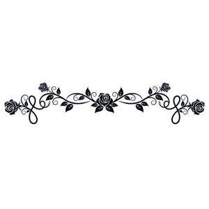 Rose Vine Garland Tattoo - 2 | Temporalis