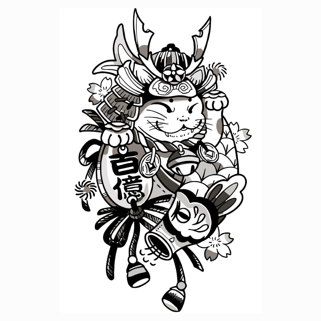 Samurai Maneki - neko 2 - Temporalis