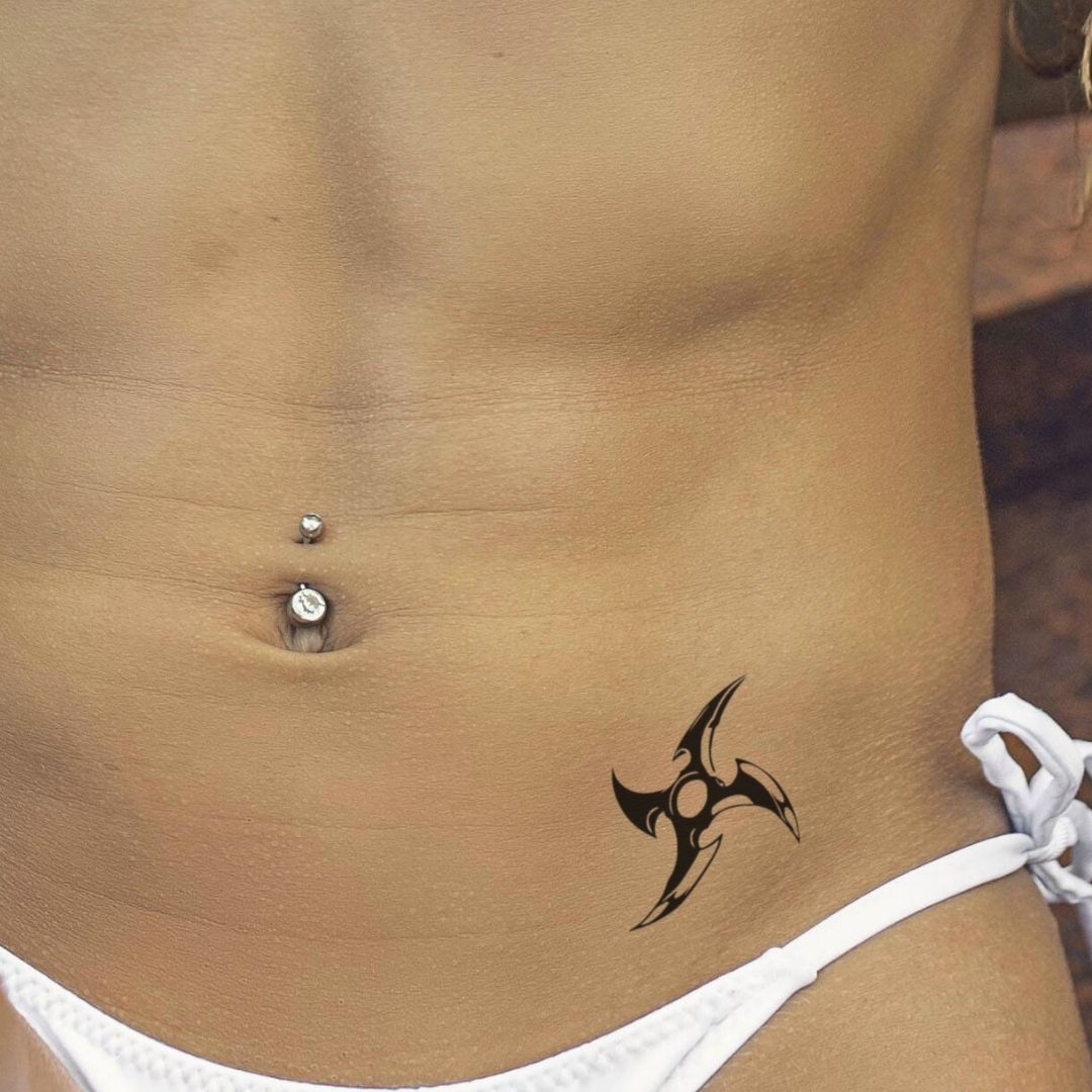 Shuriken temporary tattoo - 1 | Temporalis