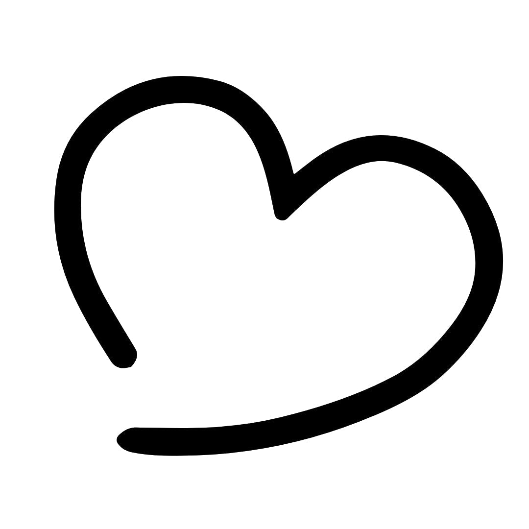 Single - line heart temporary tattoo - 2 | Temporalis