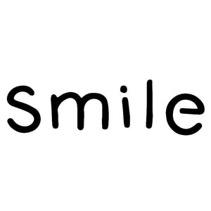 "Smile" word tattoo 2 - Temporalis