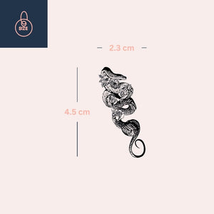 Snake wtih flowers 4 - Temporalis