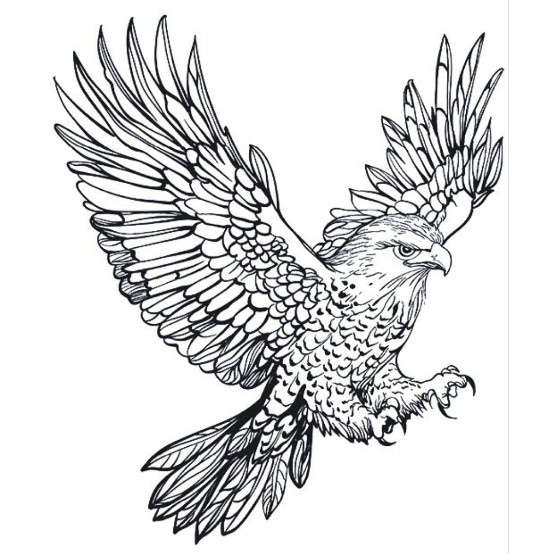 Soaring Eagle Tattoo - 2 | Temporalis