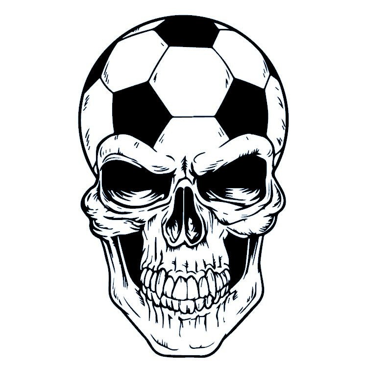 Soccer ball Skull 2 - Temporalis
