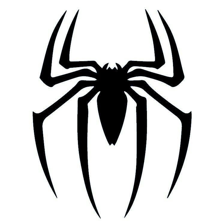 Spider silhouette temporary tattoo - 2 | Temporalis