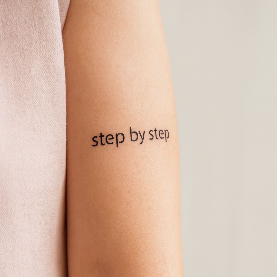 Step by step temporary tattoo - 1 | Temporalis