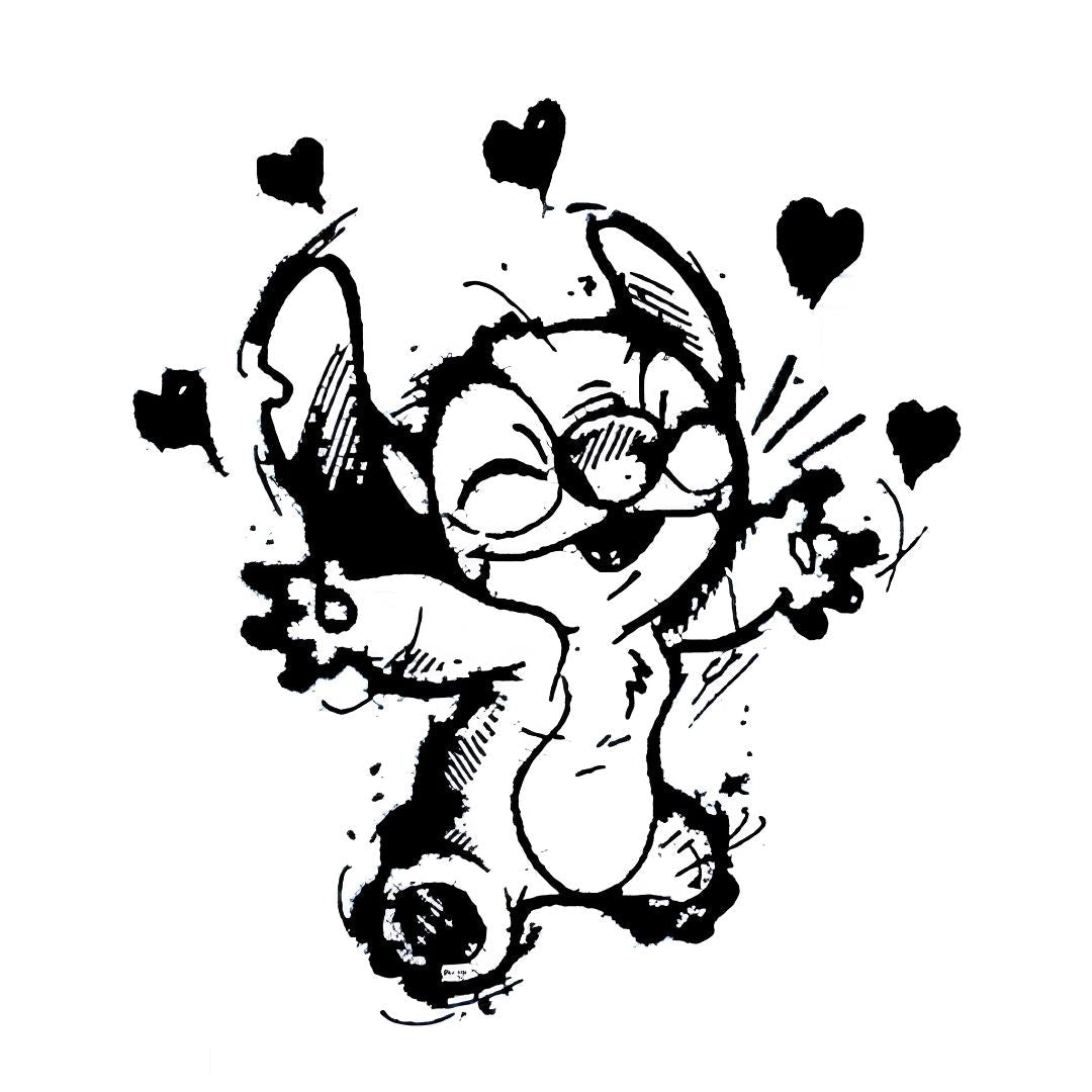 Stitch Sketch Tattoo - 2 | Temporalis