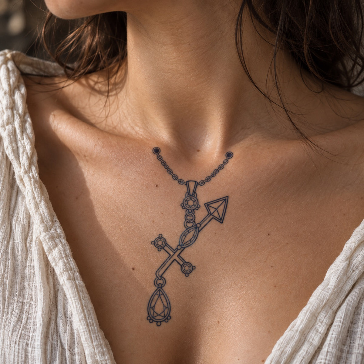 Sagittarius Jewel Zodiac Tattoo