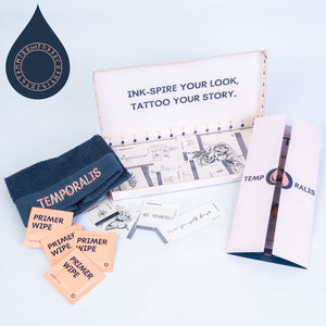 L'intellectuel - Coffret de tatouages premium pour hommes (20 tatouages) 1 - Temporalis® - Tatouage temporaire