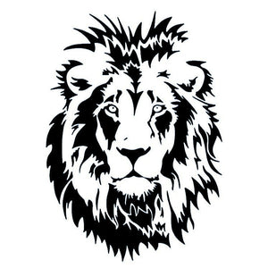 Tribal Lion Head Temporary Tattoo - 2 | Temporalis