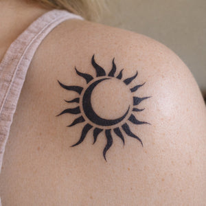 Tribal Sun and Moon Tattoo - 1 | Temporalis